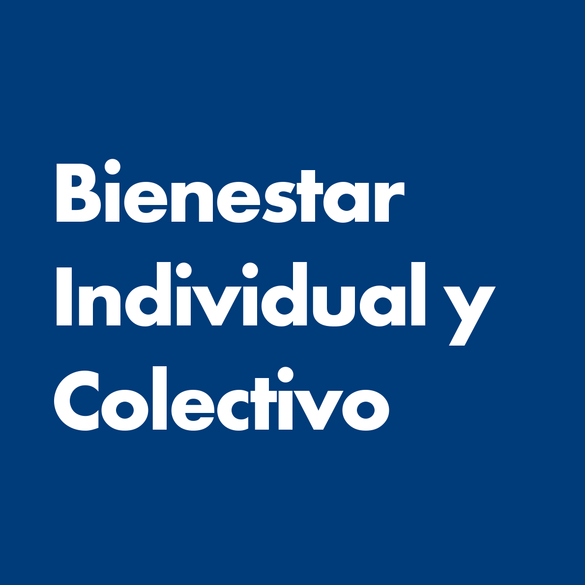 Dimensión 1 - Bienestar Individual y Colectivo
